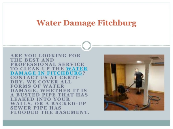 Water Damage Fitchburg