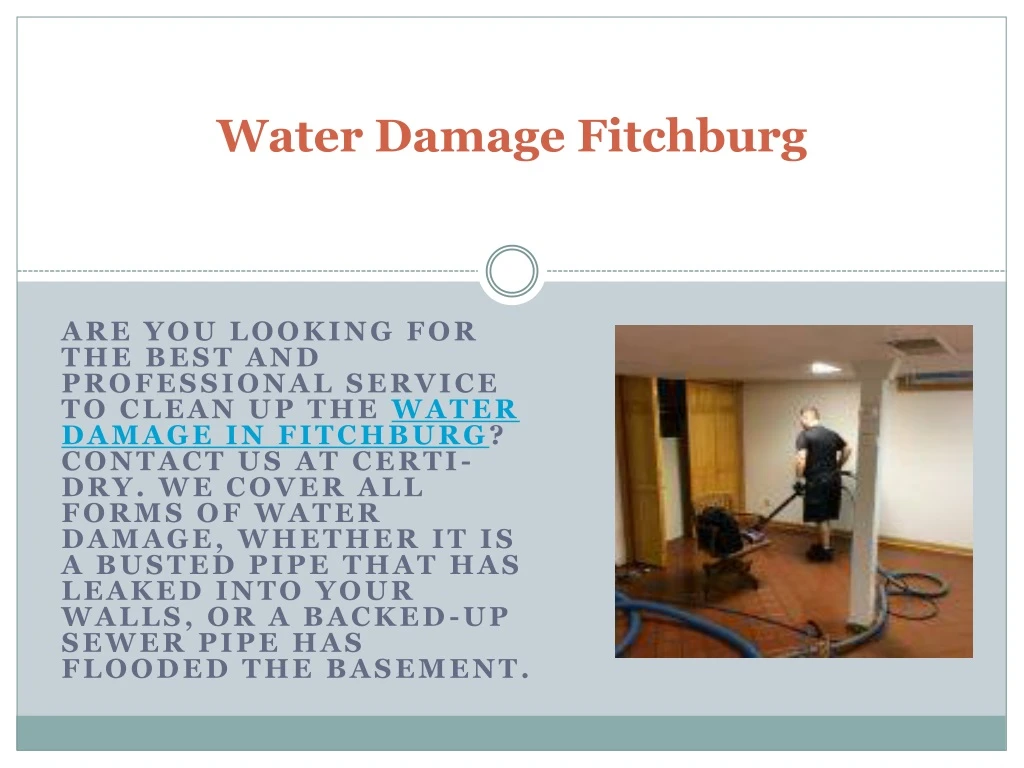 water damage fitchburg