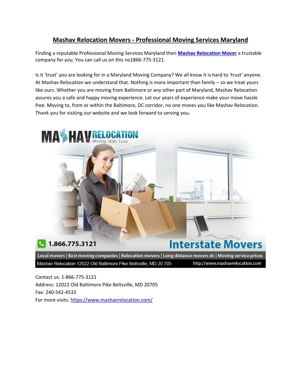 mashav relocation movers professional moving