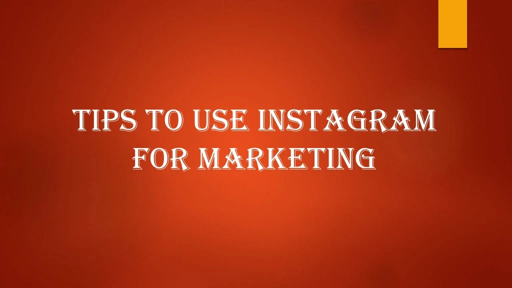 tips to use instagram for marketing