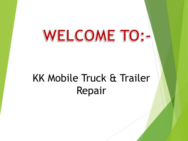 Get the best Mobile trailer repair in Brampton