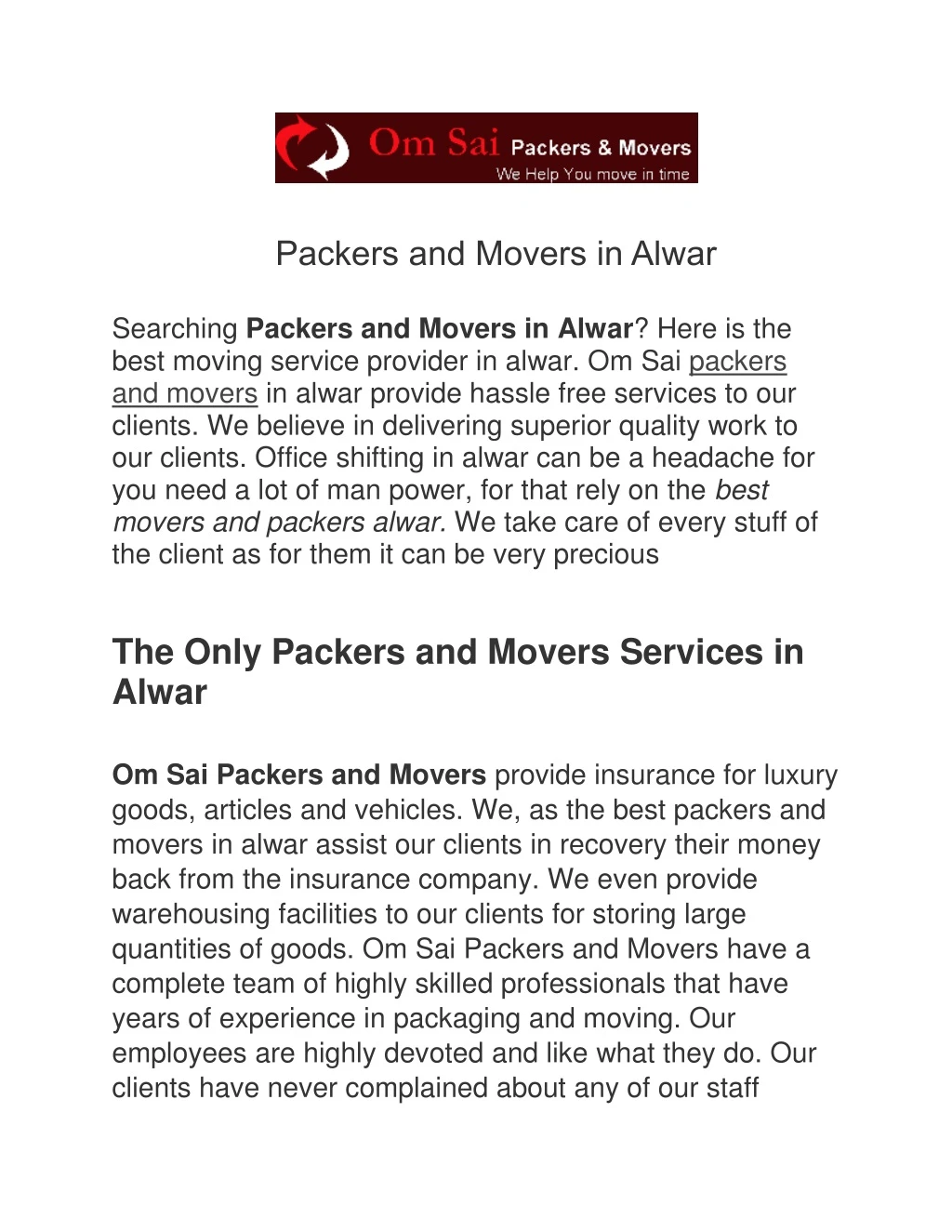packers and movers in alwar searching packers
