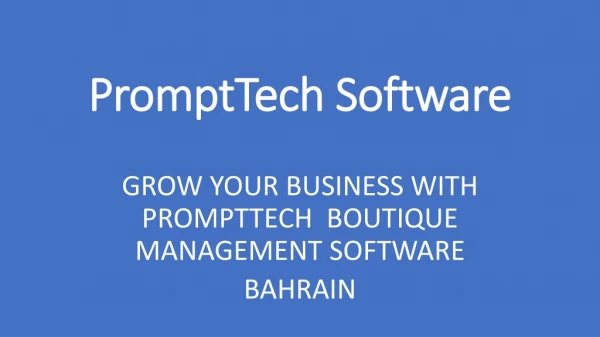 Boutique Management software and POS system Bahrain