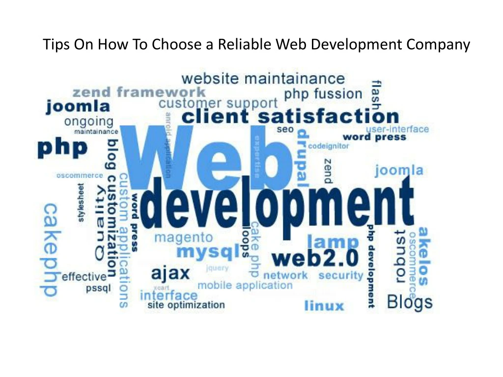 tips on how to choose a reliable web development