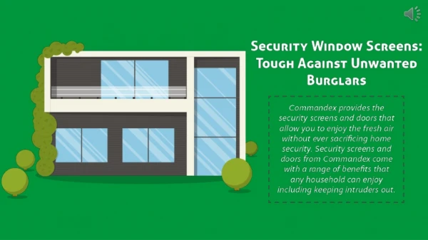 Commandex Security Window Screens