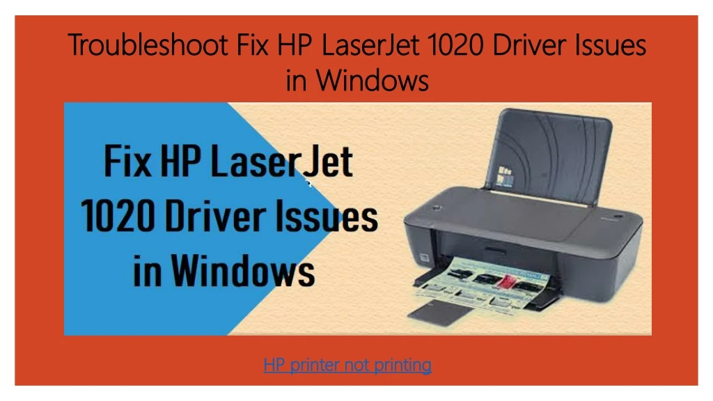 troubleshoot fix hp laserjet 1020 driver issues in windows