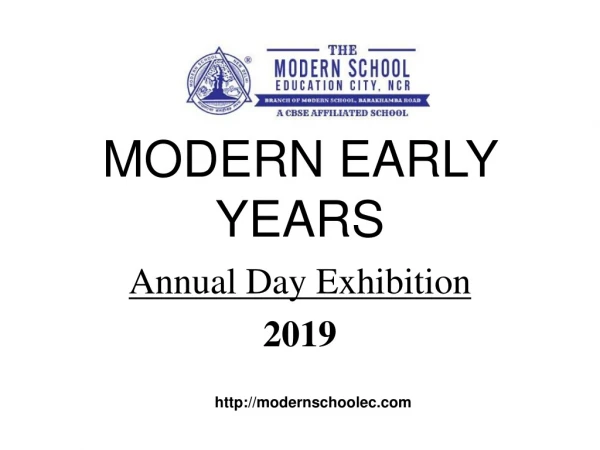 Modern Early Years Deepali 'Annual Day exhibition' 2019