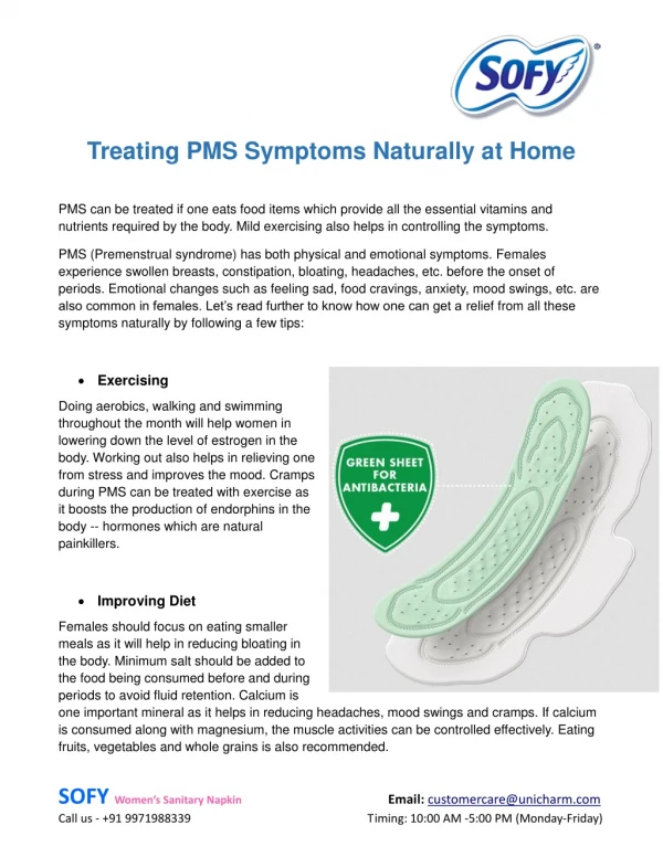 Treating PMS Symptoms Naturally at Home