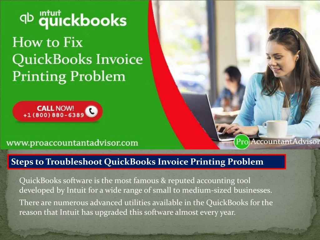 steps to troubleshoot quickbooks invoice printing