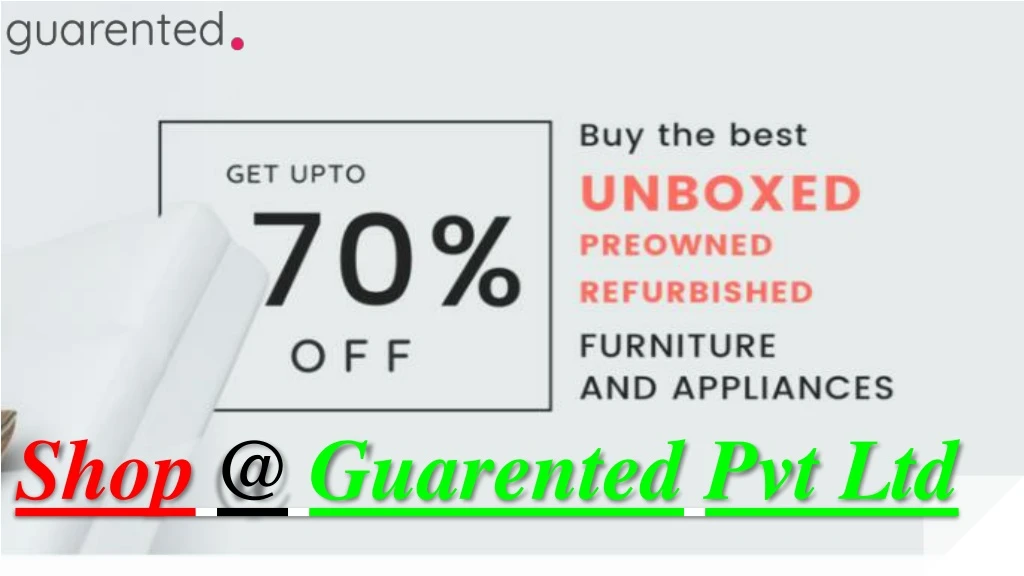 shop @ guarented pvt ltd