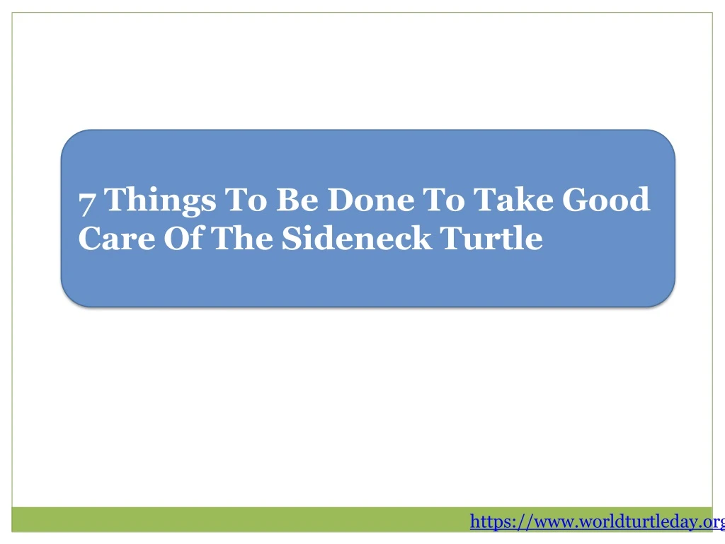 7 things to be done to take good care
