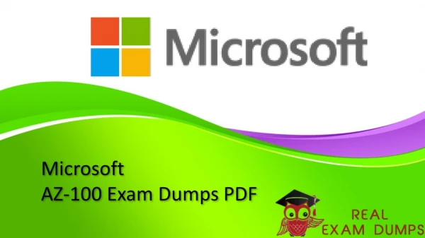 RealExamDumps AZ-100 Exam Real Dumps - AZ-100 Exam Dumps PDF Questions