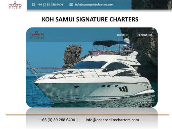 Private Yacht Charter Koh Samui