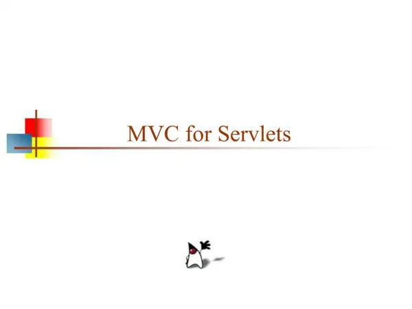 MVC for Servlets