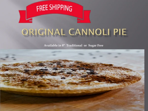 Original Cannoli Pie