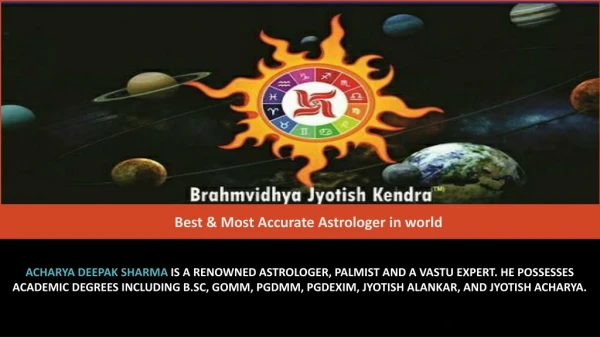 Best & Most Accurate Astrologer in world