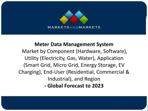 Meter Data Management System Market worth $428 million by 2023