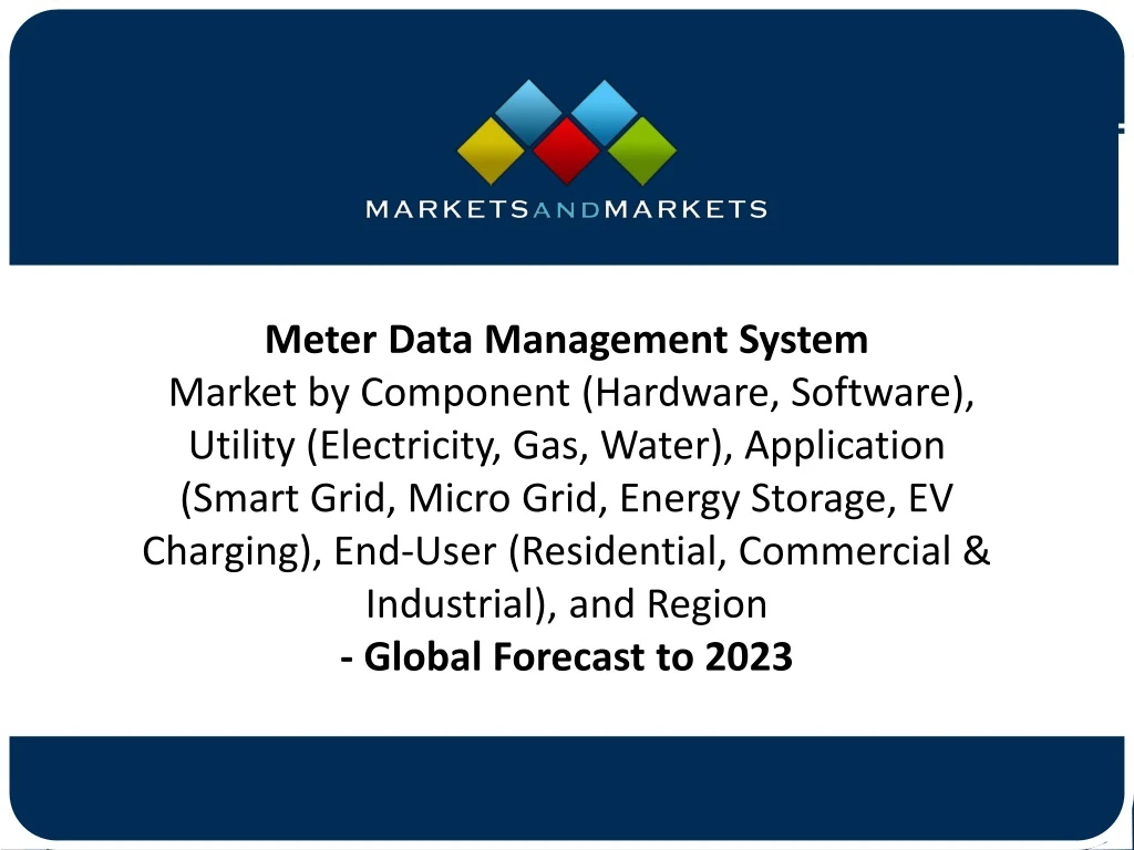 meter data management system market by component