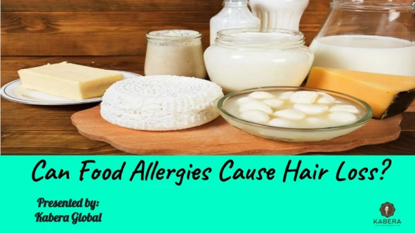 Can food allergies cause hair loss