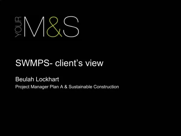 SWMPS- client s view