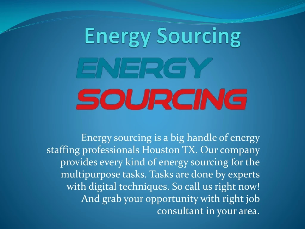 energy sourcing
