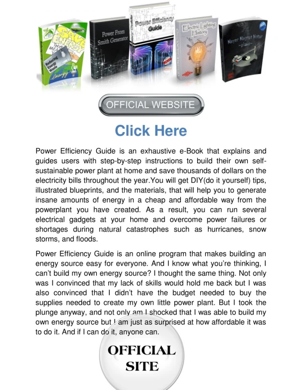 Mark Edwards’ Power Efficiency Guide PDF Free Download