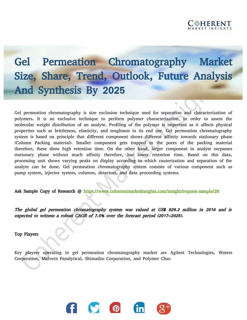 gel permeation chromatography gel permeation