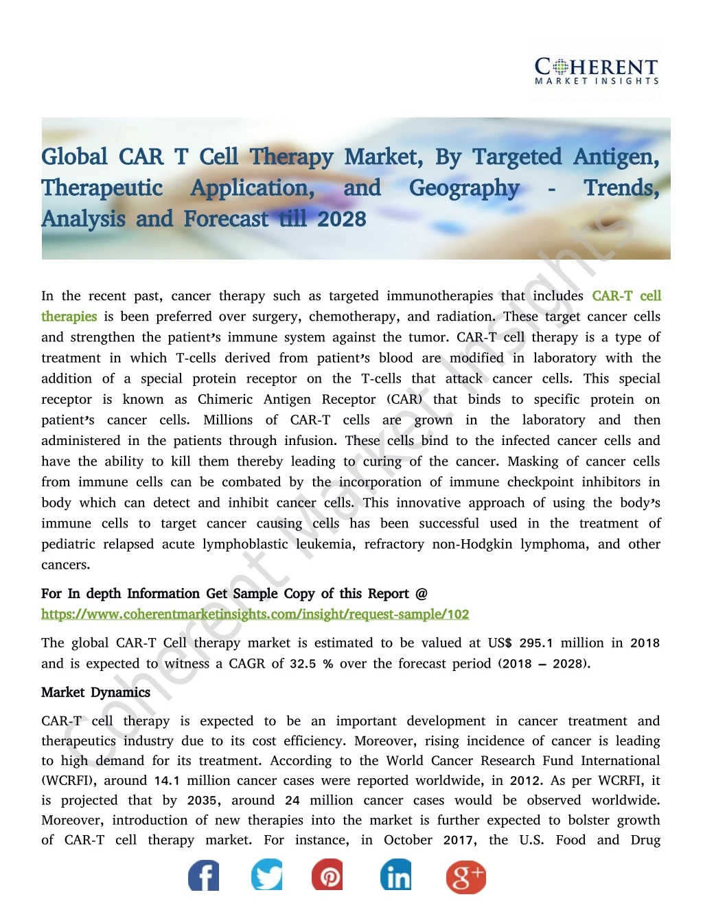 global car t cell therapy market by targeted