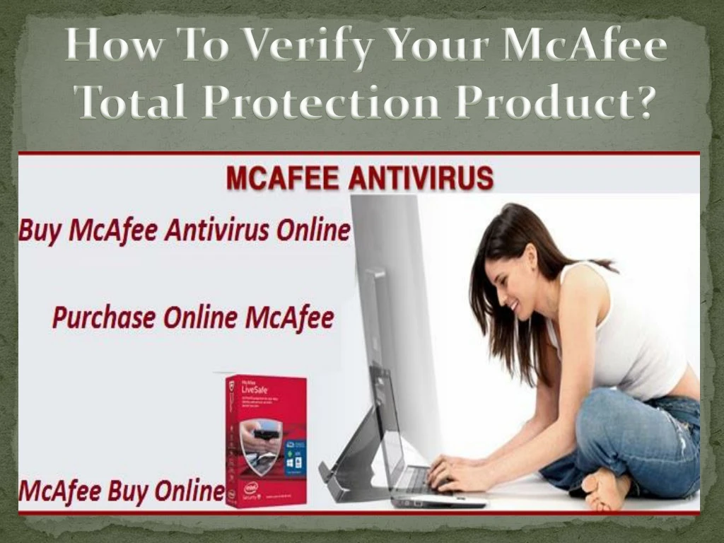 how to verify your mcafee total protection product
