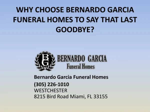 Funeral home Miami Offering Funeral Services