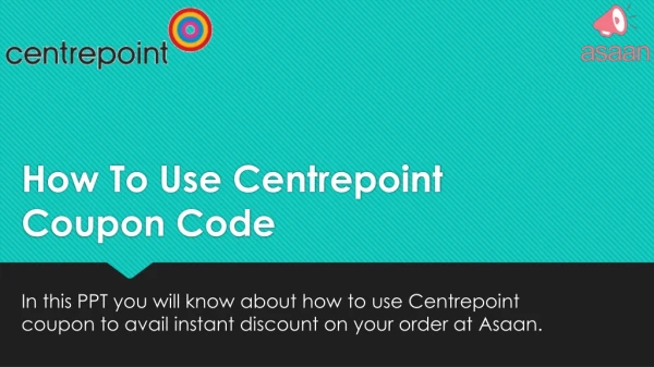 How to use Centrepoint Stores coupon code | KSA | Flat 20% off code