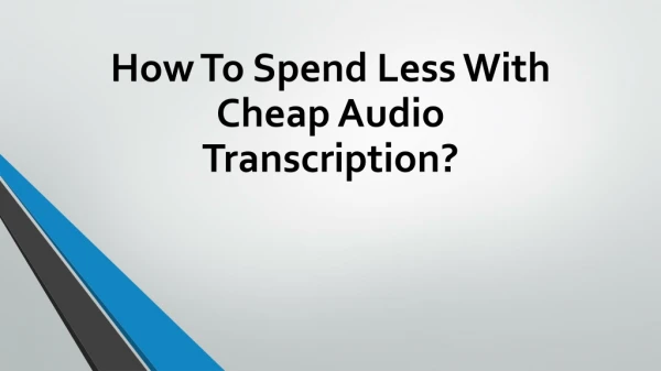 Online Transcription Services