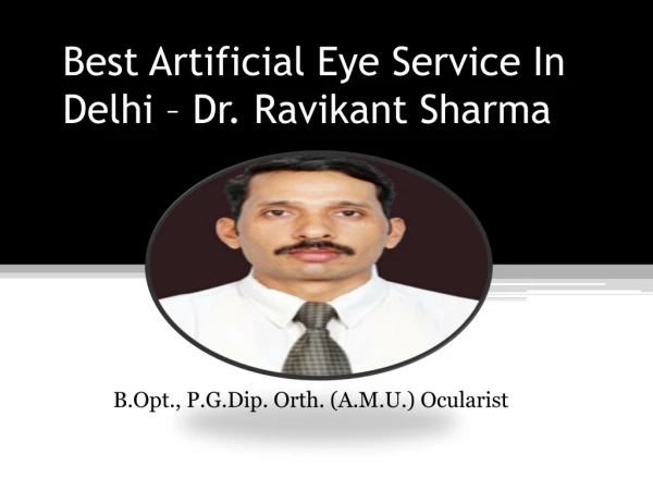 Best artificial eye service in delhi