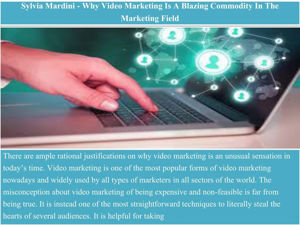 sylvia mardini why video marketing is a blazing commodity in the marketing field