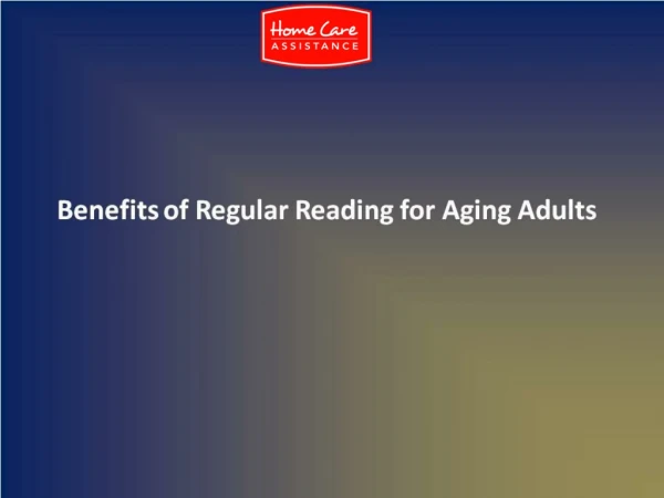 Benefits of Regular Reading for Aging Adults