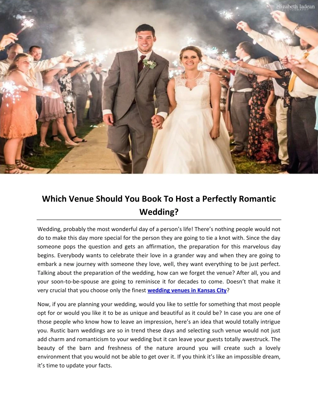 which venue should you book to host a perfectly