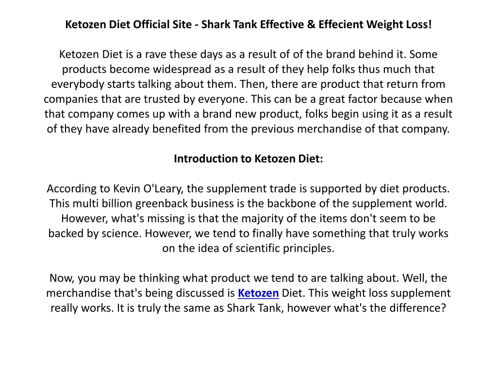 ketozen diet official site shark tank effective