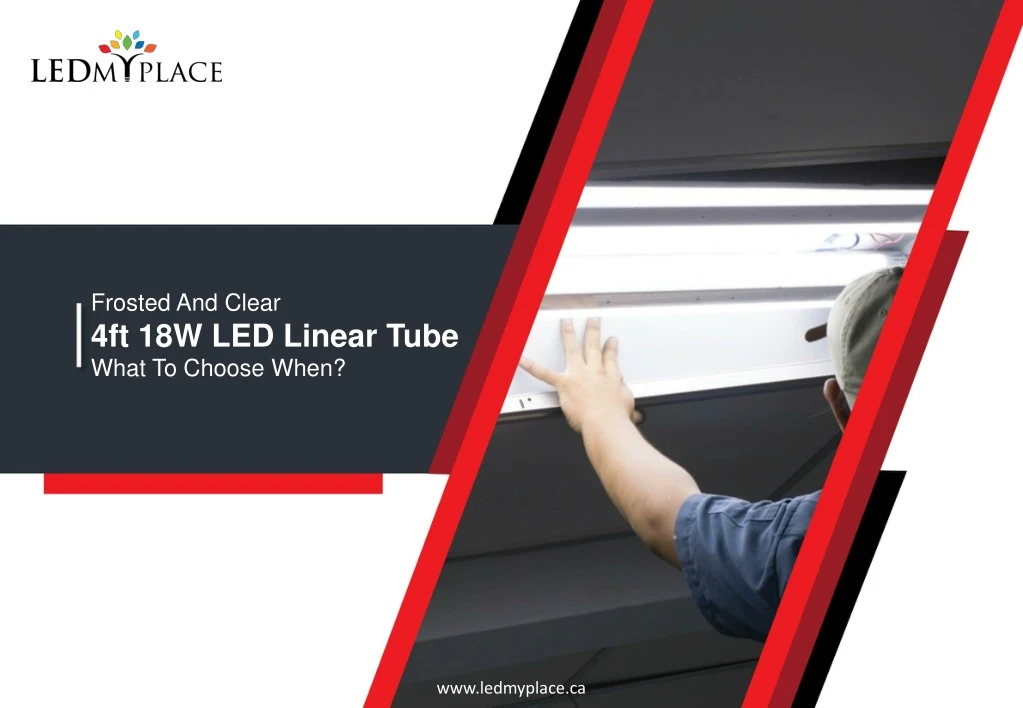 frosted and clear 4ft 18w led linear tube what