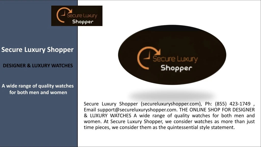 secure luxury shopper