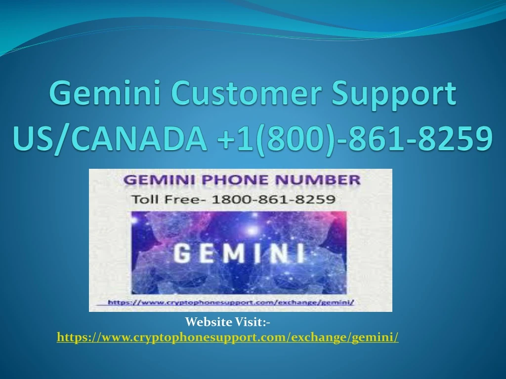 gemini customer support us canada 1 800 861 8259
