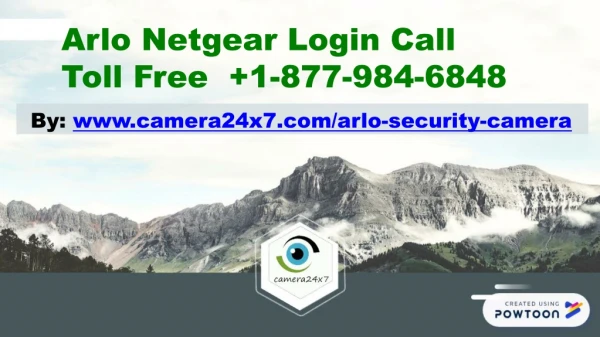 Arlo Netgear Login Call 1-877-984-6848 Netgear Arlo Login
