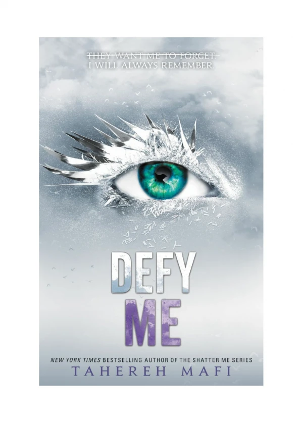 [PDF] Defy Me By Tahereh Mafi Free Download