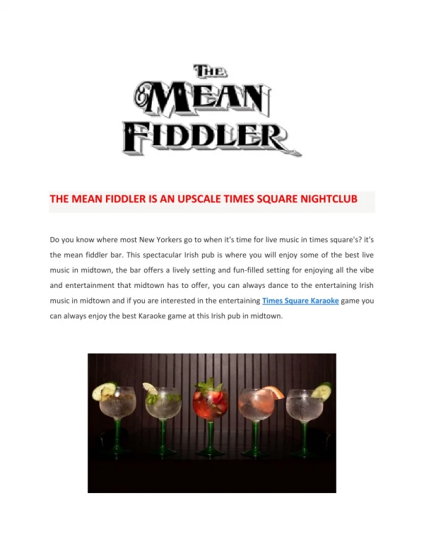 The Mean Fiddler