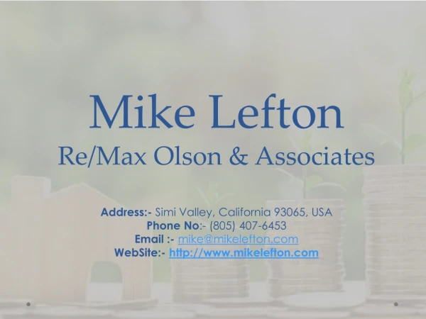 Simi Valley Real Estate Realtor, Homes For Sale - Mike Lefton