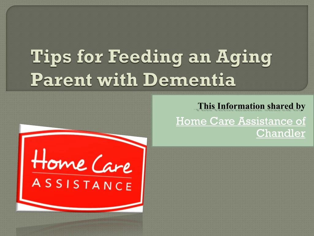 tips for feeding an aging parent with dementia