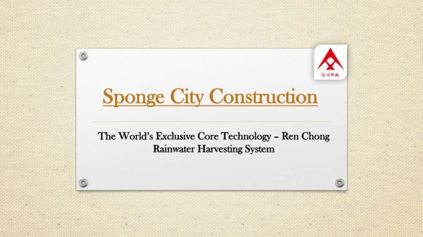 Sponge City Construction