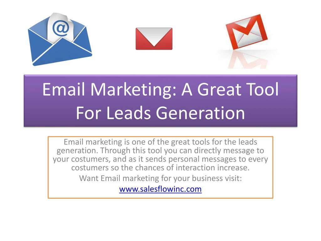 email marketing a great tool for leads generation