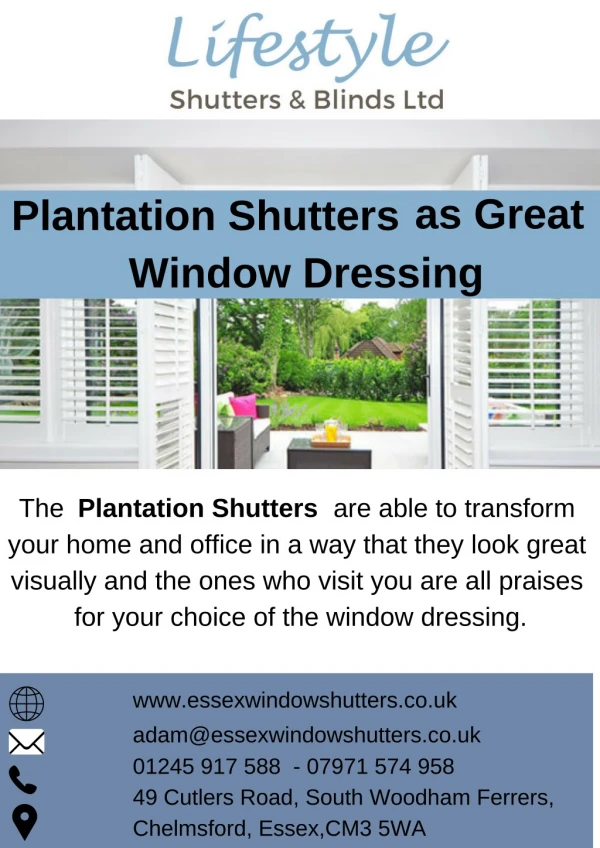 as great window dressing