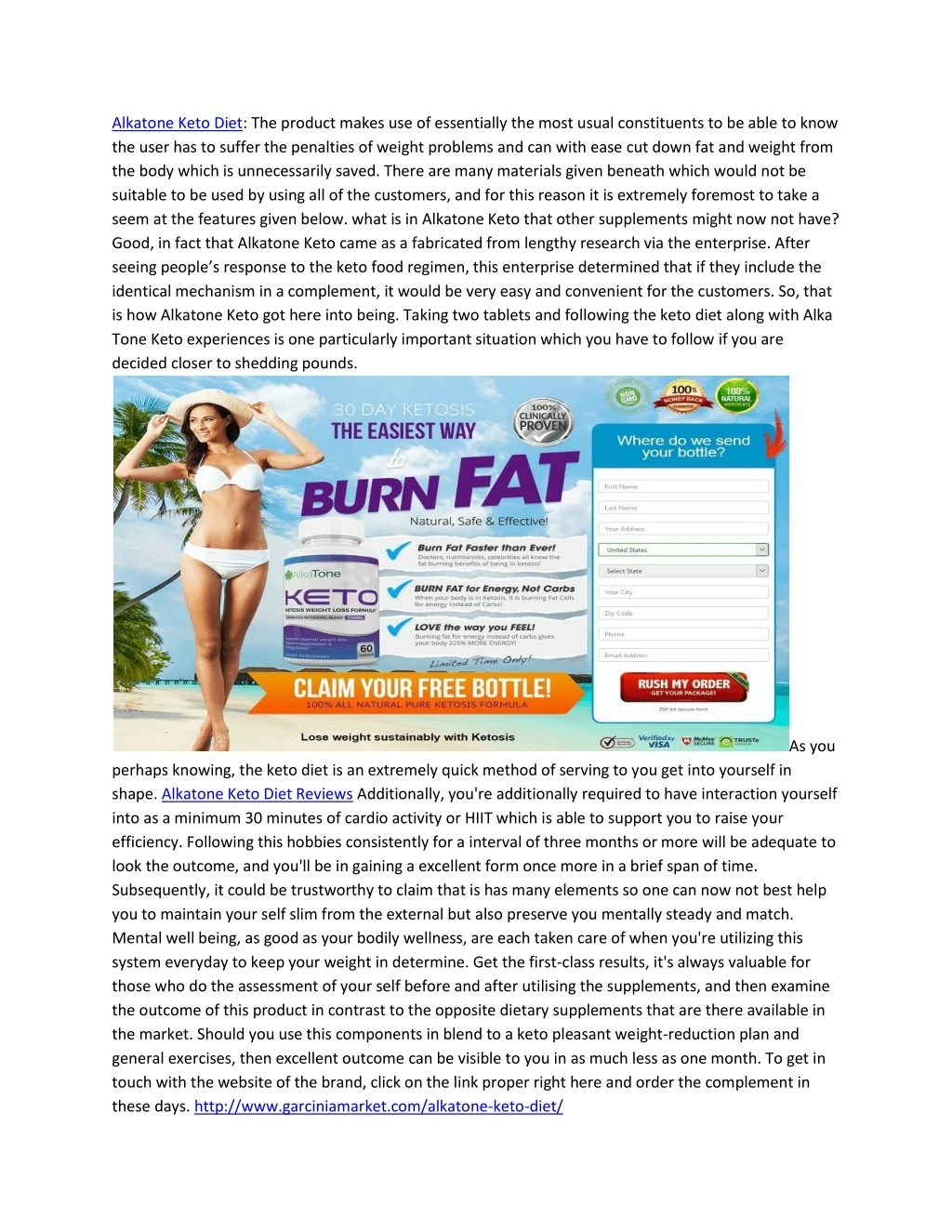 alkatone keto diet the product makes