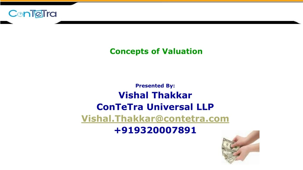 concepts of valuation